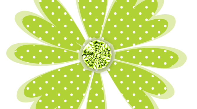 Free Scrapbook Graphics: Polka Dot Daisy Clipart + Daisy Frames + Dot Backgrounds
