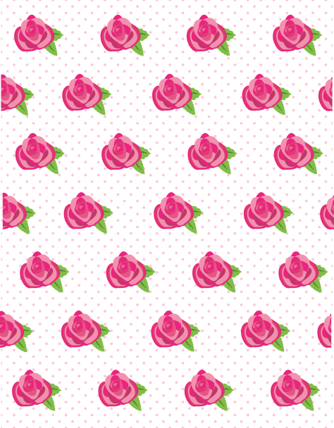 Rose-Flower-Polka-Dot-Background-Baby-Pink-White