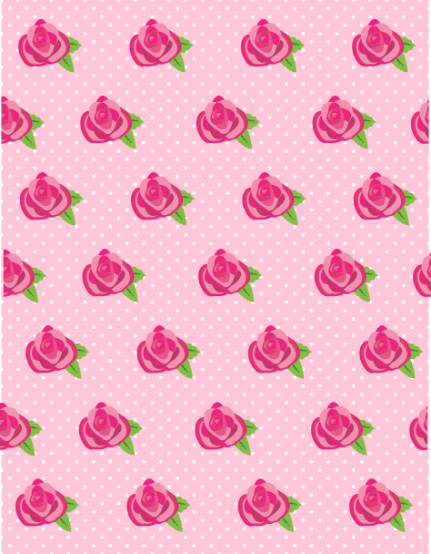 Rose-Flower-Polka-Dot-Background-Baby-Pink